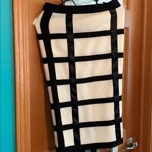 Black and White pencil skirt